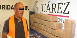 Acusan a hombre de cargar 7 kilos de marihuana