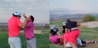 ‘Mirreyes’ pelean en campo de golf y desatan burlas en redes sociales