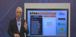 Queda en semáforo naranja todo el estado