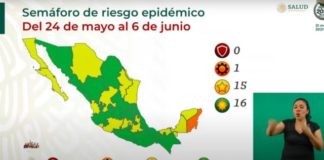 Semáforo Covid: 16 estados en verde; 15, en amarillo y 1, en naranja