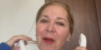 Después de 19 días de uso le retiran collarín a Adriana Fuentes