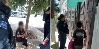 Sale de albergue sin permiso y policías la localizan