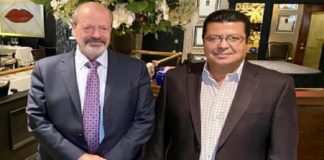 Se reúne presidente Cabada con alcalde de El Paso, Oscar Leeser