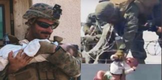 Se encuentra a salvo bebé entregado a soldados de EU