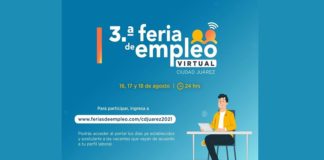 Hoy inicia la Tercera Feria de Empleo Virtual en Juárez