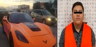Portaba placas irregulares en Corvette; lo detienen
