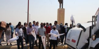 Da arranque Pérez Cuéllar a programa de embellecimiento de la entrada a Juárez