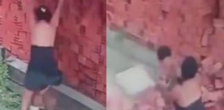 Mamá usa su cuerpo como escudo para salvar a su hijo en derrumbe