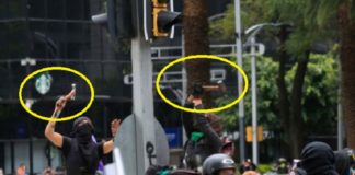 Feministas lesionaron a 27 mujeres policías en marcha pro aborto