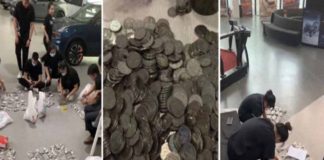 Hombre paga su auto con monedas; los empleados pasan horas contando los centavos