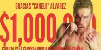 Canelo donó un millón de pesos para niños de Chihuahua