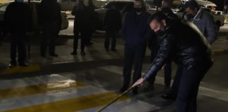 Supervisa Pérez Cuéllar trabajos nocturnos de señalización