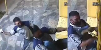 Se mete a robar por la ventana de una panadería y lo sacan a escobazos