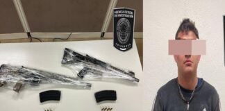 Transportaba en su auto dos fusiles calibre .223