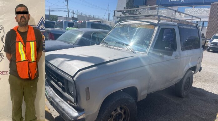 Intenta robar una Bronco 1990 pero lo detienen