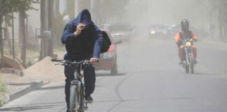 Prevén aironazos de hasta 75 kilómetros por hora este viernes en Juárez