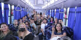 Paseños aprovechan transporte gratis a la Feria Juárez