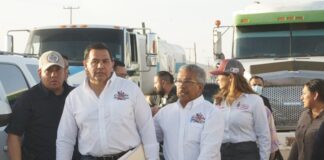 Con 20 pipas comienza entrega de agua en Los Kilómetros