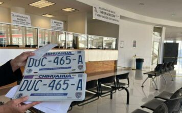 Van 333 mil 463 trámites de canje de placas en Juárez