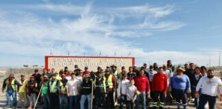 Recogen más de 50 toneladas de basura y hierba en la Cruzada por la entrada de Juárez