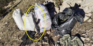 Aseguran ‘cuerno de chivo’ y droga en campamento localizado en Urique