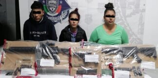 Detienen a 3 adultos armados; usaban a niños de escudo