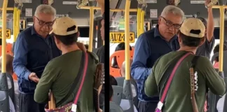 Chofer de camión en Perú cobra su pasaje a músico ambulante; discusión se vuelve viral