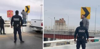 Impiden que hombre se arroje de puente Sanders