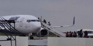 Trasladan vía aérea a 150 migrantes de Piedras Negras al sur del país