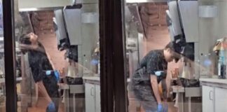 Vídeo: empleado de comida rápida es captado en ‘modo zombie’