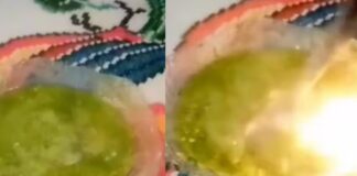 Vídeo: Captan salsa que echa chispas