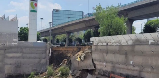 Un hombre lesionado tras derrumbe de talud en obra