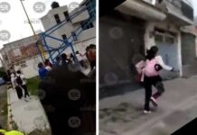 Vídeo: Se desata batalla campal afuera de bachillerato en Puebla