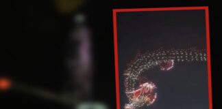 Vídeo: Usan 1400 drones para hacer dragon gigante en China