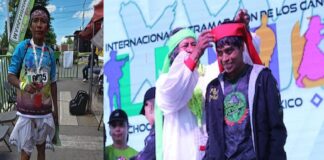 Se coronan tres rarámuris en la categoría de 63 Km del Ultra Maratón de los Cañones