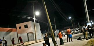 Así quedó iluminado el fraccionamiento Villas del Sur