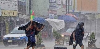 Advierten por posibles lluvias moderadas a fuertes para hoy y mañana