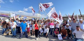 Promueven en calles de Juárez a Claudia Sheinbaum