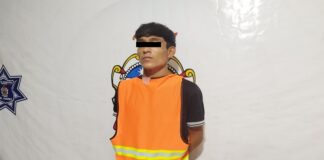 Detienen a sujeto por el delito de robo a negocio con violencia