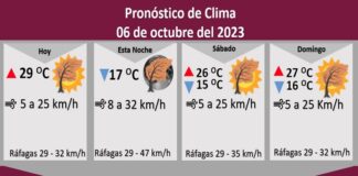 Pronostican fuertes ráfagas de viento de hasta 47 kilómetros por hora para este viernes