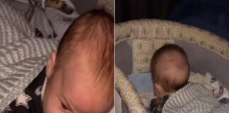 Vídeo: Bebé no puede dormir por los ronquidos de su papá