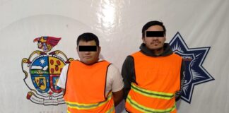 Arrestan a tres por amenazar con machete y cuchillo