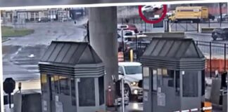 VIDEO: Así fue el momento en que carro voló y explotó en la frontera EU-Canadá