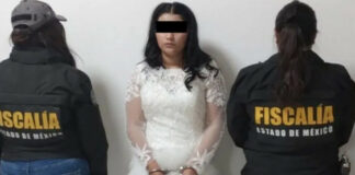 ¡La dejan vestida de novia y arrestada! Su novio ‘El Ratón’ huyó