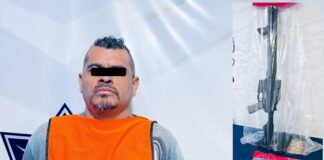 Amenaza con pistola 380 y ‘cuerno de chivo’ a su ‘familia’