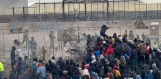 VIDEO: Así se enfrentó grupo de migrantes a Guardia Nacional de Texas