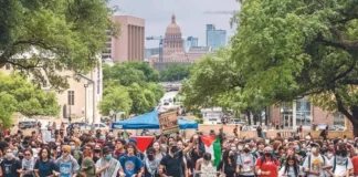 Protestas estudiantiles contra la guerra en Gaza se extienden por todo EU