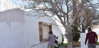 Pintan Municipio y madres de víctimas de feminicidio Memorial del Campo Algodonero