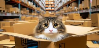 Gatita se mete a caja de paquetería y viaja miles de kilómetros