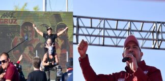 Recibe Cruz Pérez Cuéllar muestras de apoyo en función de Lucha Libre